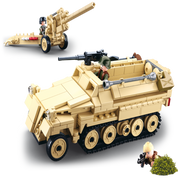 Sluban M38-B0695 WWII WW2 Half Track Armoured Vehicle - 460 Pcs