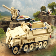 Sluban M38-B0695 WWII WW2 Half Track Armoured Vehicle - 460 Pcs