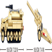 Sluban M38-B0695 WWII WW2 Half Track Armoured Vehicle - 460 Pcs