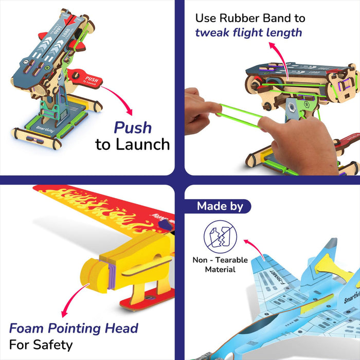 Smartivity Airplanes Launchers set-STEM toys-Smartivity-Toycra