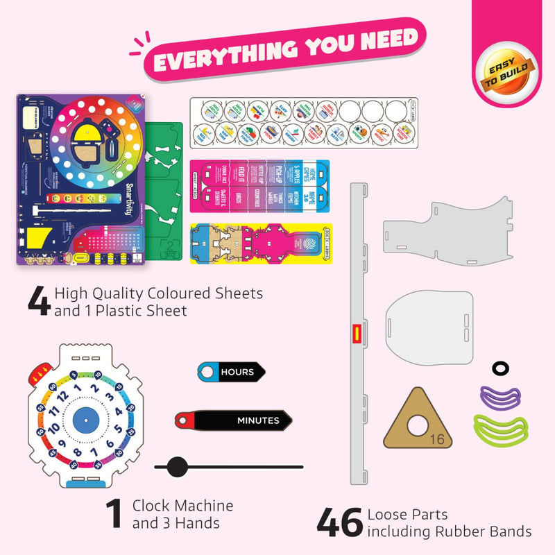 Smartivity DIY Interactive Clock-Kids Games-Smartivity-Toycra
