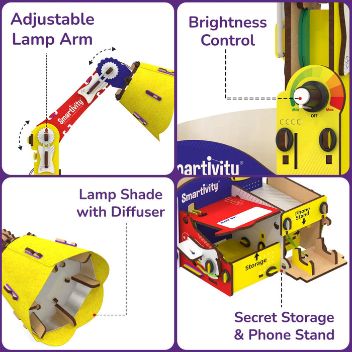 Smartivity Diy Adjustable Table Lamp-Kids Games-Smartivity-Toycra