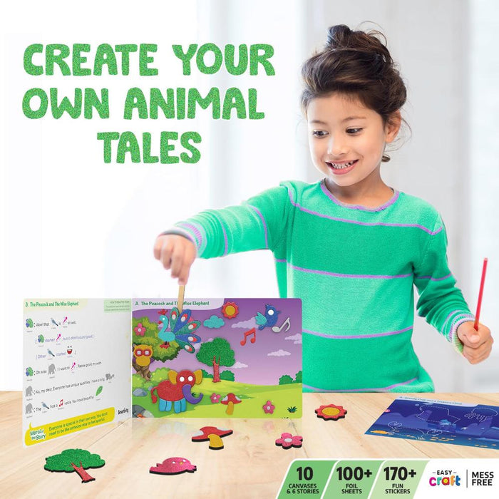 Smartivity Foil Magic - Animal Wisdom Tales-Arts & Crafts-Smartivity-Toycra