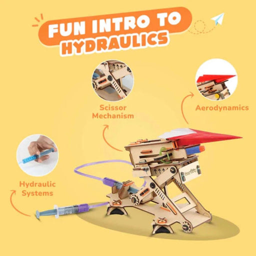 Smartivity Hydraulic Plane Launcher-STEM toys-Smartivity-Toycra