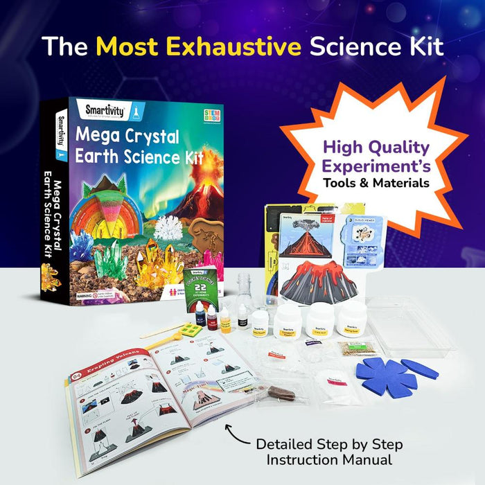 Smartivity Mega Crystal Earth Science Kit-STEM toys-Smartivity-Toycra