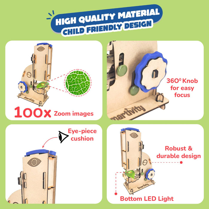Smartivity Microscope 100x Zoom New-STEM toys-Smartivity-Toycra
