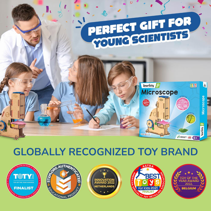 Smartivity Microscope 100x Zoom New-STEM toys-Smartivity-Toycra