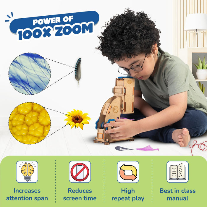 Smartivity Microscope 100x Zoom New-STEM toys-Smartivity-Toycra