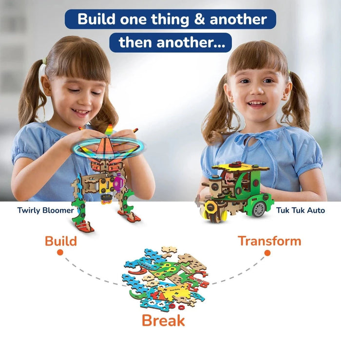 Smartivity Multi-Builds Spin-n-Go Kit-STEM toys-Smartivity-Toycra
