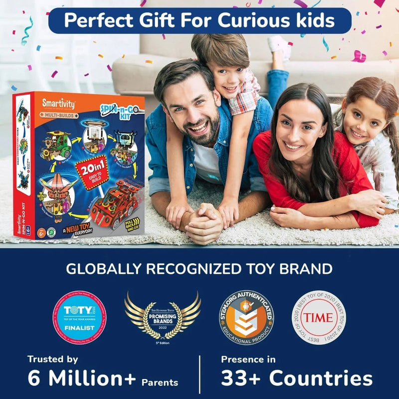 Smartivity Multi-Builds Spin-N-Go Kit