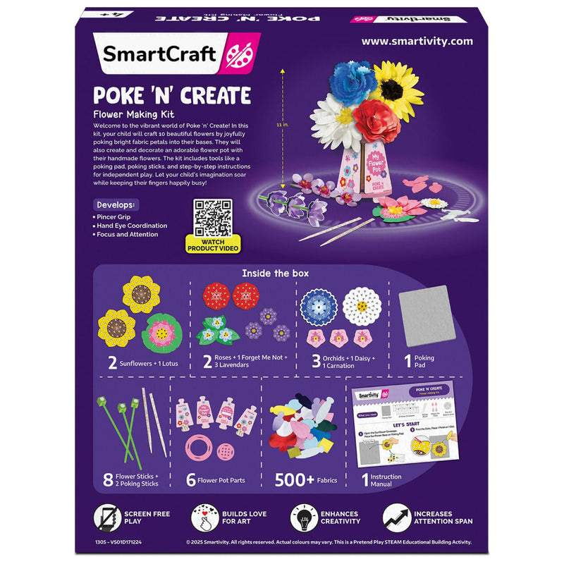 Smartivity Poke 'N' Create Flower Making Kit
