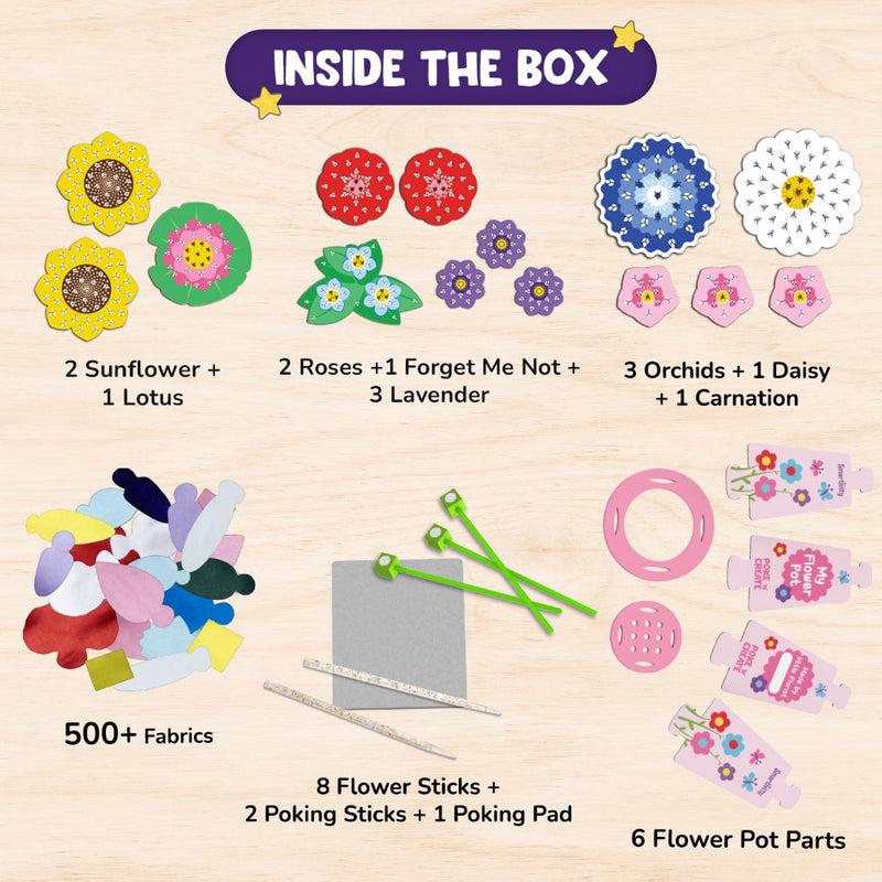 Smartivity Poke 'N' Create Flower Making Kit