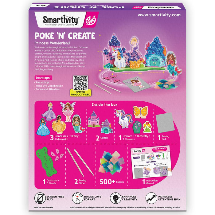 Smartivity Poke 'N' Create Princess wonderland-Arts & Crafts-Smartivity-Toycra