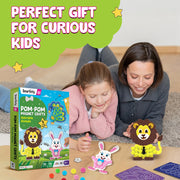 Smartivity Pom Pom Magnet Craft Kit -Adorable Animals