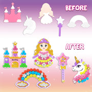 Smartivity Pom Pom Magnet Craft Kit -Princess and Unicorn