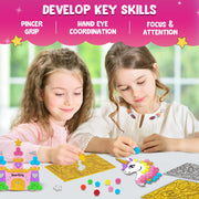 Smartivity Pom Pom Magnet Craft Kit -Princess and Unicorn