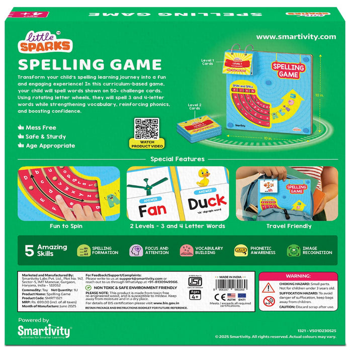 Smartivity Spelling Game-Kids Games-Smartivity-Toycra
