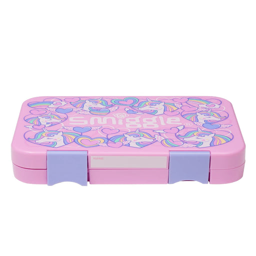 Smiggle Bento Medium Happy Fly Hi Lunch Box - Pink-LunchBox & Water Bottles-Smiggles-Toycra
