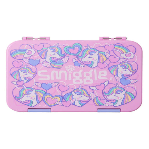 Smiggle Bento Medium Happy Fly Hi Lunch Box - Pink-LunchBox & Water Bottles-Smiggles-Toycra