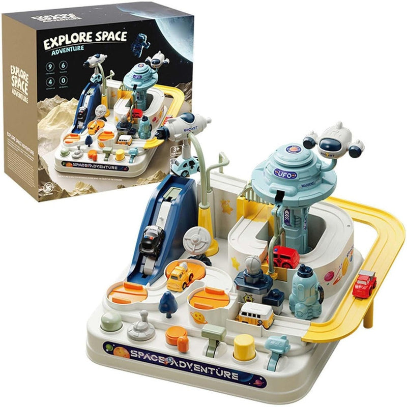 Space Adventure Car Track Toys