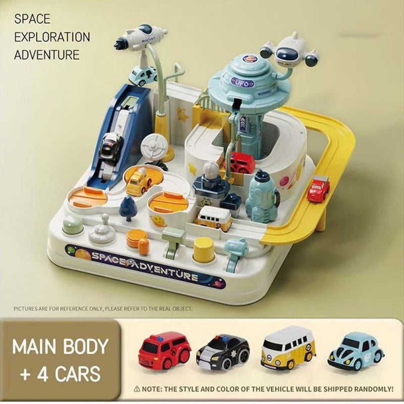 Space Adventure Car Track Toys
