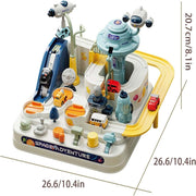 Space Adventure Car Track Toys