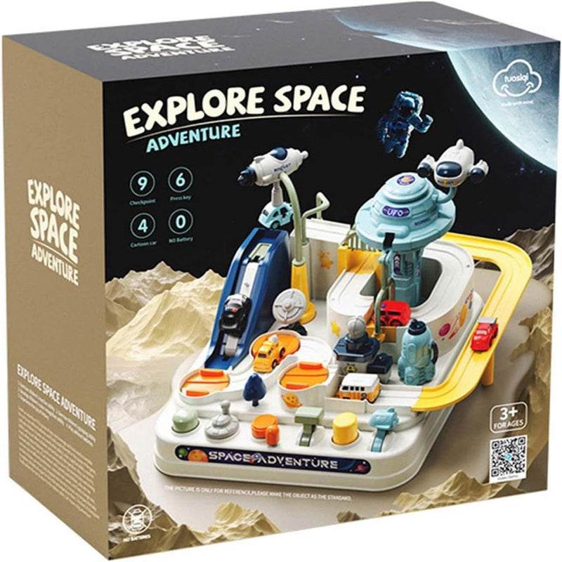 Space Adventure Car Track Toys