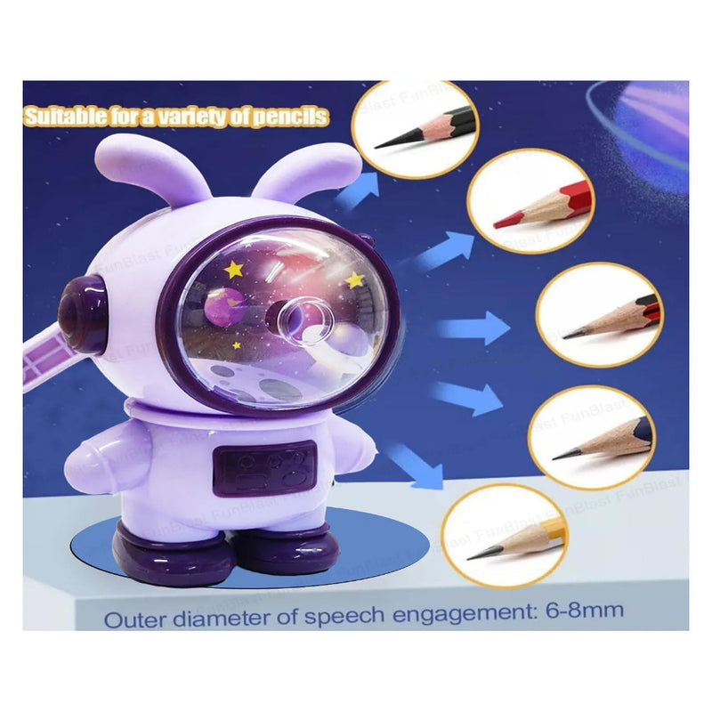 Space Rabbit Shaped Pencil Sharpener