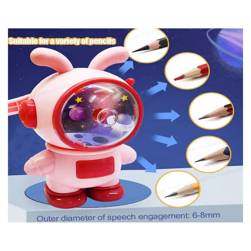 Space Rabbit Shaped Pencil Sharpener