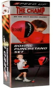 Speed Up The Champ Boxing Punch Stand Set