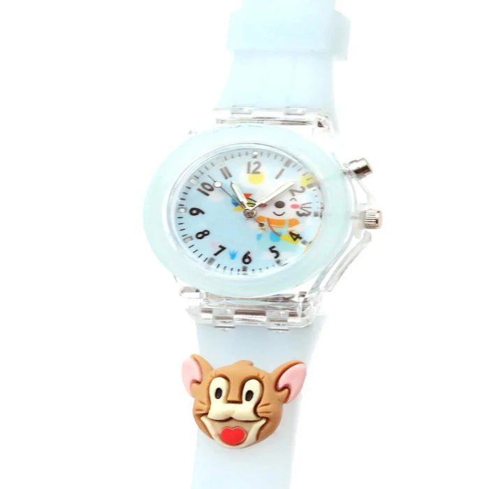 Spiky 3D Cartoon Analog & Digital Light Watch for Kids-Novelty Toys-Spiky-Toycra