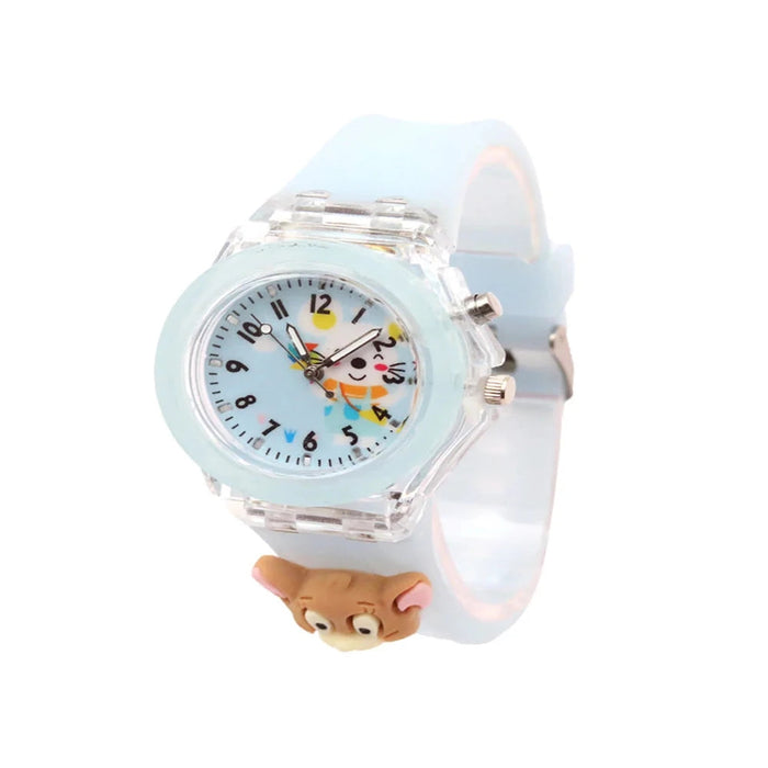 Spiky 3D Cartoon Analog & Digital Light Watch for Kids-Novelty Toys-Spiky-Toycra