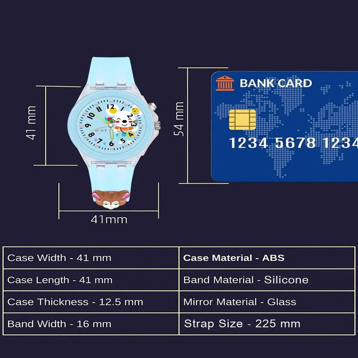 Spiky 3D Cartoon Analog & Digital Light Watch for Kids-Novelty Toys-Spiky-Toycra