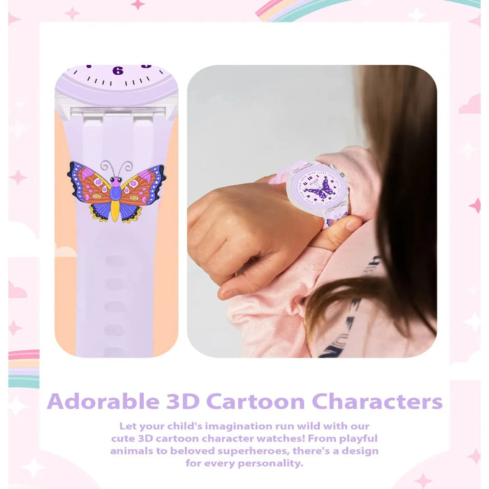 Spiky 3D Cartoon Analog & Digital Light Watch for Kids-Novelty Toys-Spiky-Toycra