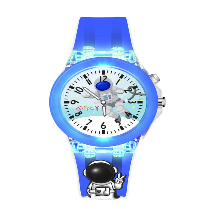 Spiky 3D Cartoon Analog & Digital Light Watch for Kids-Novelty Toys-Spiky-Toycra