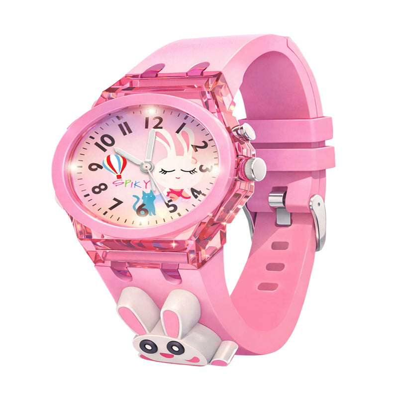 Spiky 7 Multicolor LED Lights Analog Watch For Boys & Girls