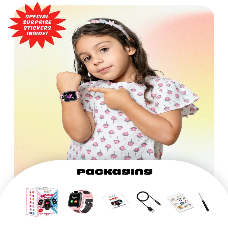 Spiky Basilisk Smartwatch With GPS For Kids