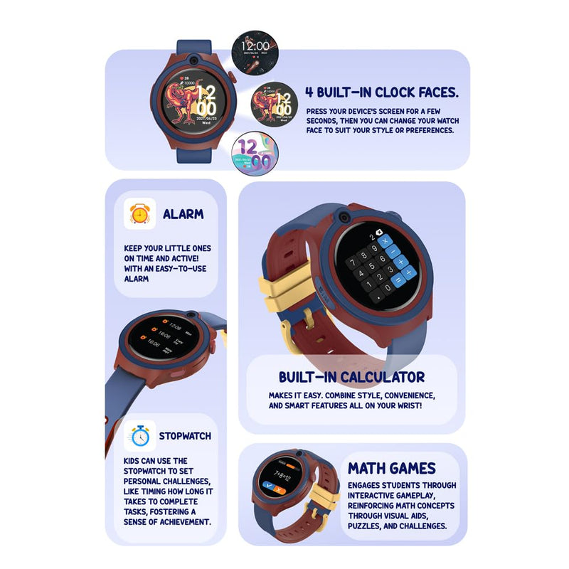 Spiky Cacus 4g Video & Voice Calling Smartwatch with GPS