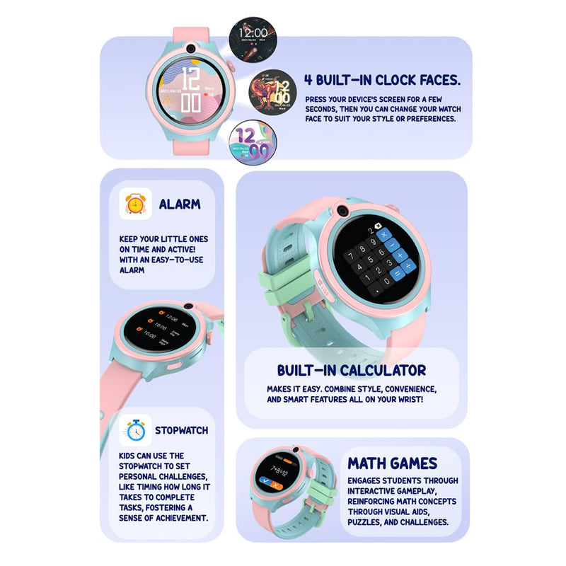 Spiky Cacus 4g Video & Voice Calling Smartwatch with GPS