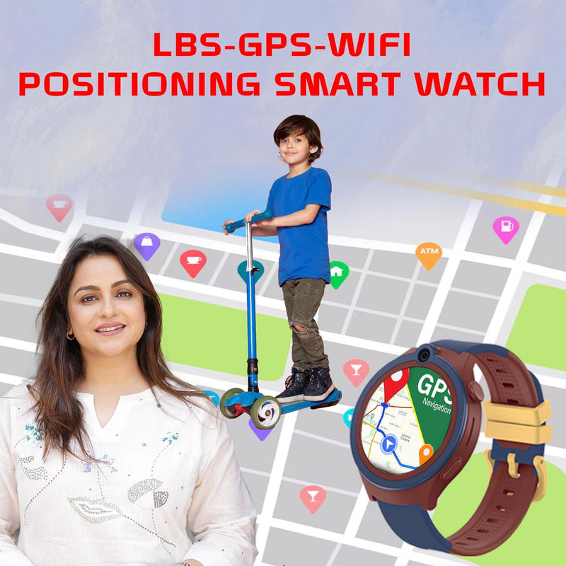 Spiky Cacus 4g Video & Voice Calling Smartwatch with GPS