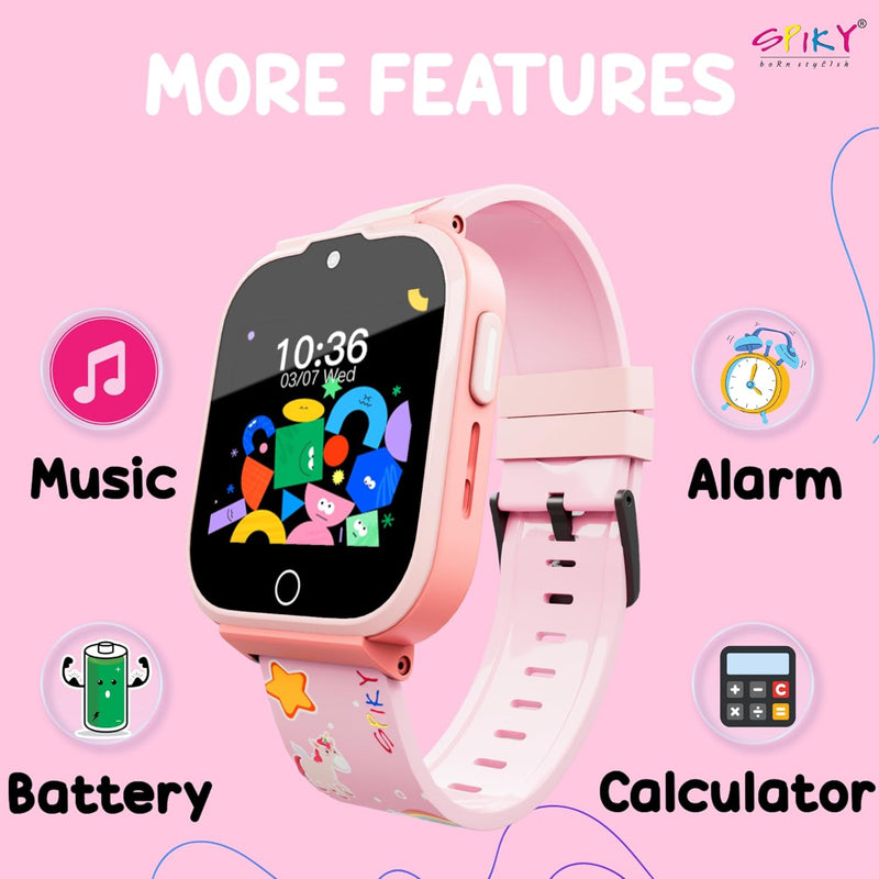 Spiky Cyclops 4g Voice Calling Kids Smartwatch