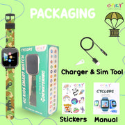 Spiky Cyclops 4g Voice Calling Kids Smartwatch