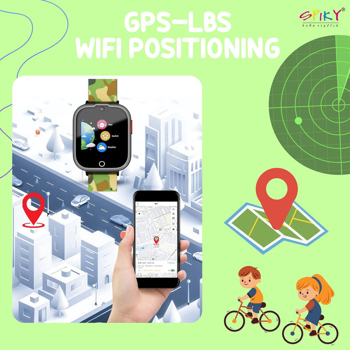 Spiky Cyclops 4g Voice Calling Kids Smartwatch-Novelty Toys-Spiky-Toycra