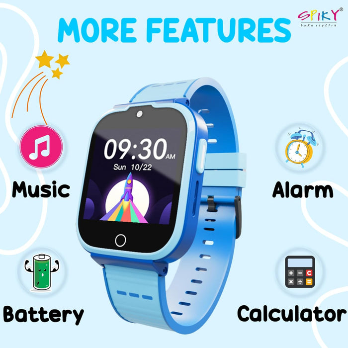 Spiky Cyclops 4g Voice Calling Kids Smartwatch-Novelty Toys-Spiky-Toycra