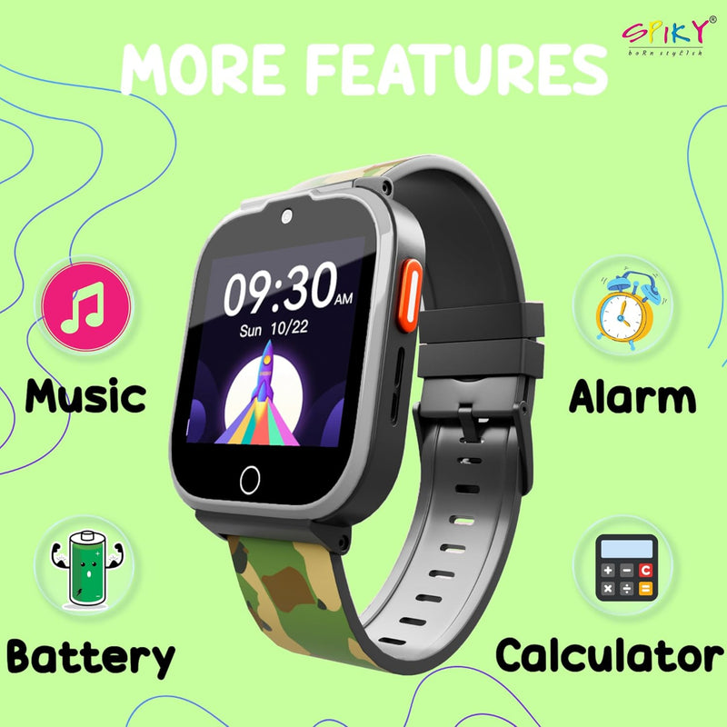 Spiky Cyclops 4g Voice Calling Kids Smartwatch
