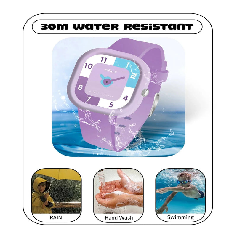 Spiky EVA10 Square Analog Watch for Kids