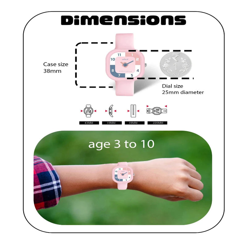 Spiky EVA10 Square Analog Watch for Kids