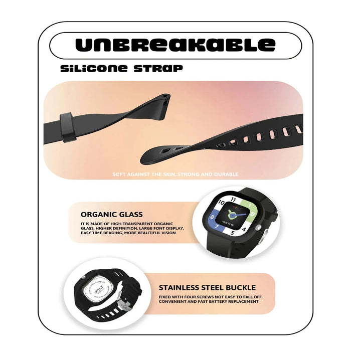 Spiky EVA10 Square Analog Watch for Kids-Novelty Toys-Spiky-Toycra