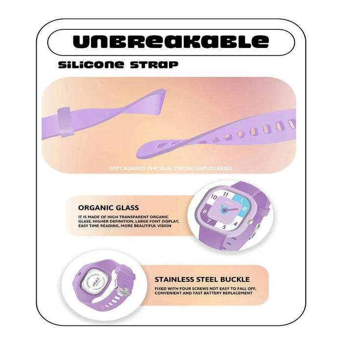 Spiky EVA10 Square Analog Watch for Kids-Novelty Toys-Spiky-Toycra