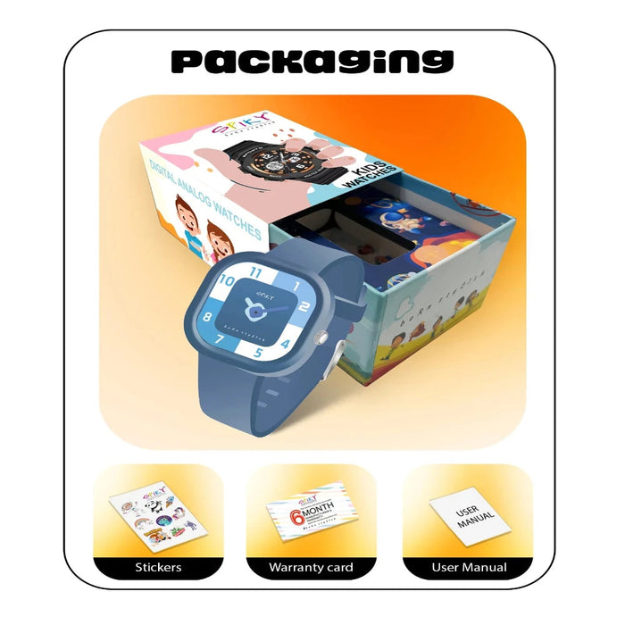 Spiky EVA10 Square Analog Watch for Kids-Novelty Toys-Spiky-Toycra